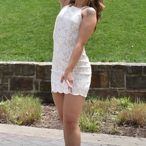 White lace dress